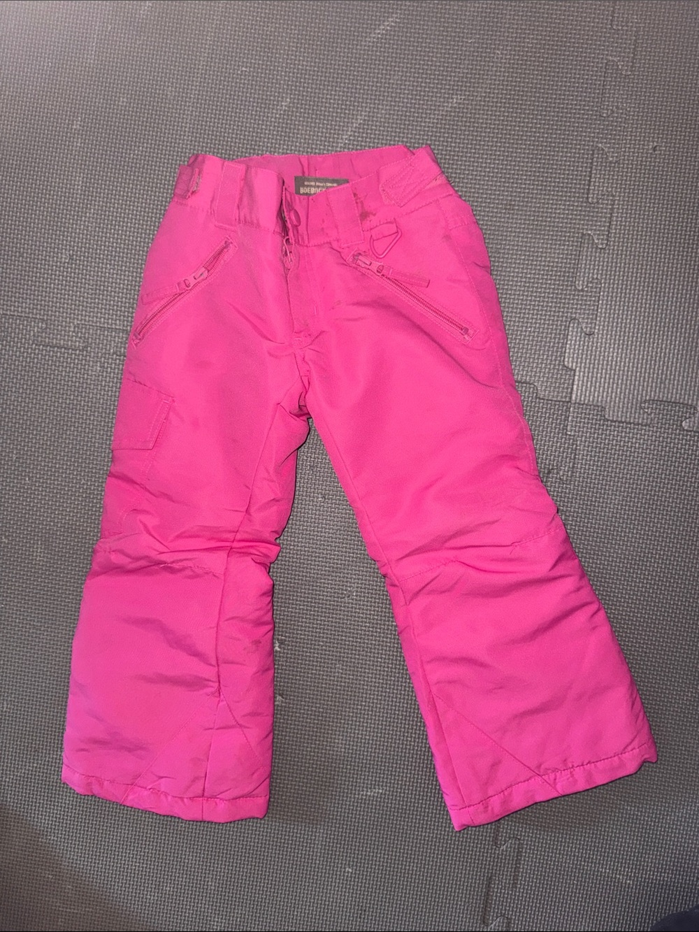 Kids Bright Pink Snow Pants